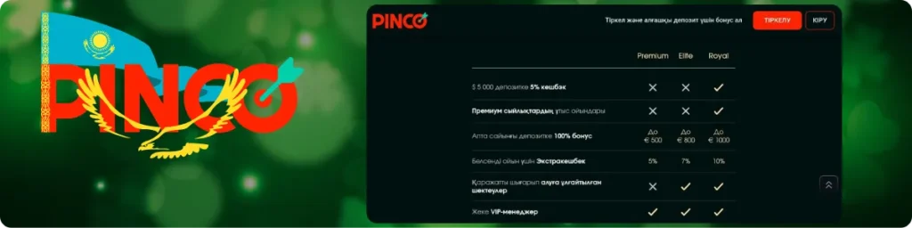 Адалдық бағдарламасы Pinco