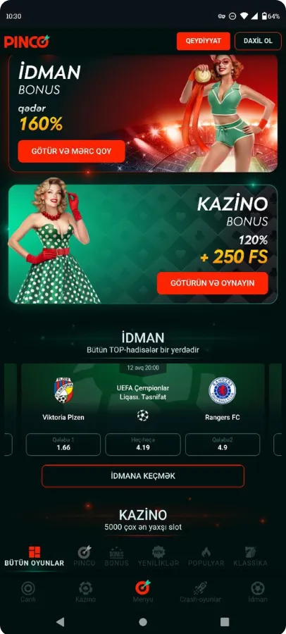 Pinco Kazinosu Ana Səhifə 1