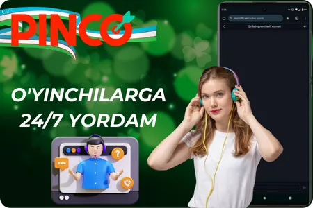 Pinco O'yinchilarga 24_7 yordam